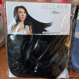 BELLAMI Wrap Ponytail 180g 24” JET BLACK